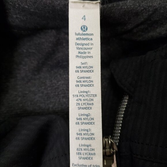 Lululemon Womens Running Workout Yogi Anorak Jacket Size 4 Black Full Zip Hooded - Picture 3 of 8